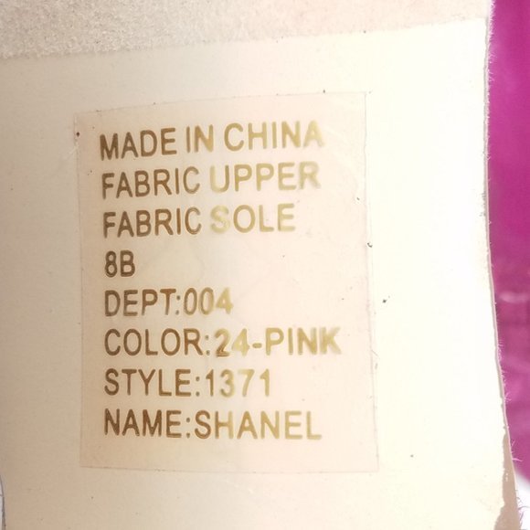 Bakers‎ shoe SHANEL pink peep-toe heels 8B - Picture 9 of 10